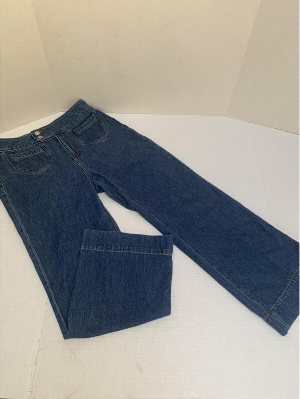 Loft Womans Size 2/26 Denim Jeans Wide Leg Palmer Style